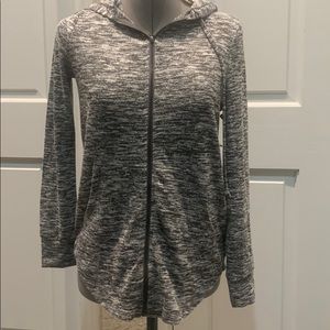 Olivia Sky Grey Hooded Sweatshirt - Sz XS